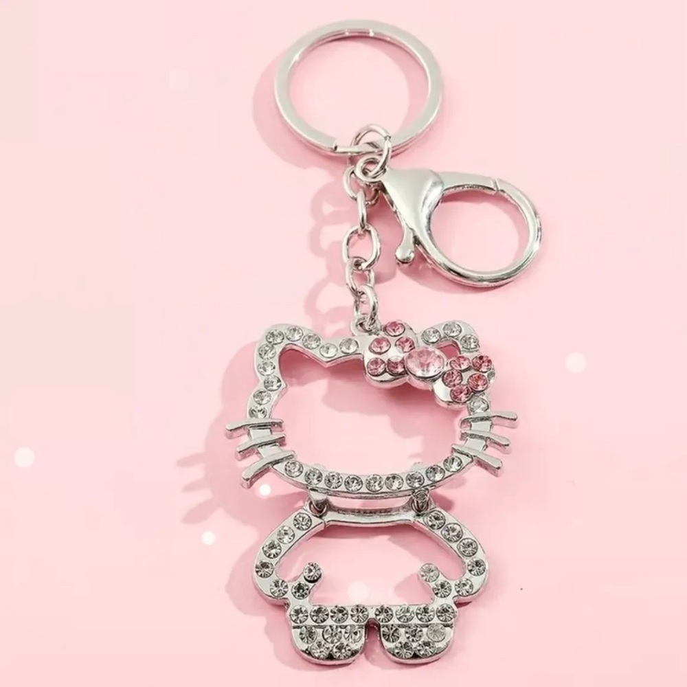 Hello Kitty Rhinestone Keychain